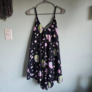 Alien Shift Dress Handkerchief Hem Size L